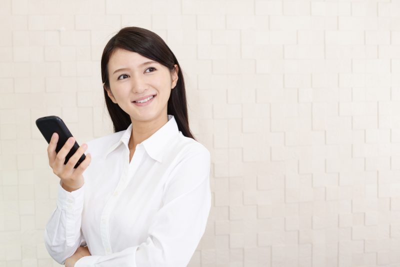 スマホ 女性